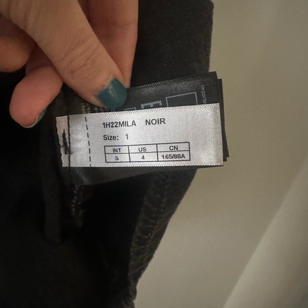 ba&sh Black Ruffle-Trim Button Front Blouse - Picture 8 of 9